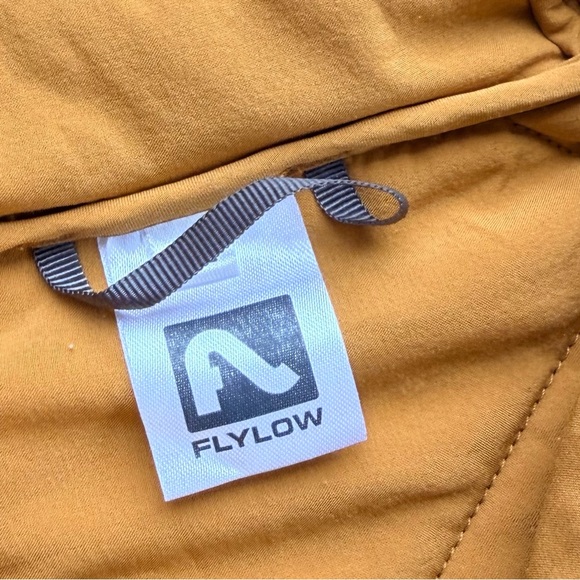 Flylow Quilted Parka Jacket Men Size XL High Fives Blue Outdoor Puffer - Picture 5 of 10